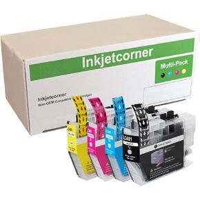 Inkjetcorner Compatible Ink Cartridges Replacement for LC401 LC-401 for use with MFC-J1010DW MFC-J1170DW MFC-J1012DW (4-Pack)