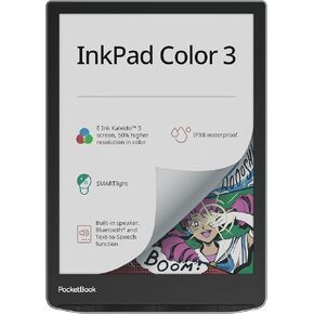 PocketBook InkPad Color 3 E-Book Reader | Enhanced 7.8'' Color E-Paper E-Ink Screen | Eye-Friendly E-Reader for Comics | SMARTlight | Audiobooks & Text-to-Speech | Bluetooth® & Built-in Speaker