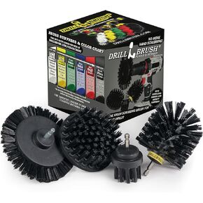 BBQ Grill Brush and Crevice Cleaning Tool for Household Use - Multi-Function Rotating Crevice Cleaning Brush with Ultra Stiff Bristles for Cleaning Gas Grills, Electric Smokers, and Fireplace Grates