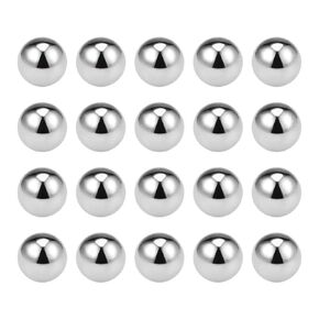 uxcell Precision Balls 9mm Solid Chrome Steel G10 for Ball Bearing Keychain Wheel 20pcs