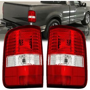 Tail Light Housing Compatible With 2004-2008 Ford F150 F-150 Driver and Passenger Side Rear Brake Lamps