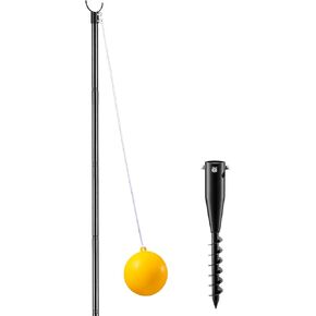 مجموعة كرة الحبل مع قاعدة - مجموعة كرة الحبل شديدة التحمل، كرة وحبل وعمود بطول 9.1 قدم - مجموعة كرة حبل محمولة للأطفال والكلاب في الفناء الخلفي in Kuwait