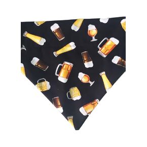 Beer Over the Collar Dog Bandana That Slips onto Their Existing Collar Size (X-Small)