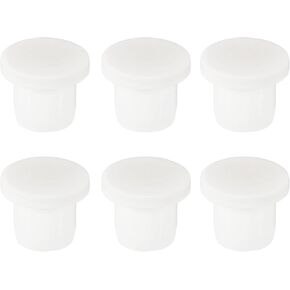 MECCANIXITY Silicone Rubber Hole Plug Soft Flexible Stopper for 9-10mm Hole White 6 Pieces
