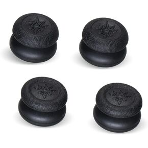 Performance Joystick Analog Stick Thumb Grips Set of 4 Heightened Compatible with PS5, PS4, Xbox Series X/S Xbox One Switch Pro Controller Black