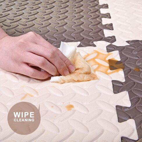 15 قطعة من سجادات اللعب الإسفنجية، سجادة لعب الألغاز للأرضيات، البلاط المتشابك، سجادات لعب زحف الأطفال، سجادة أرضية ملونة للأطفال (أزرق داكن/أزرق فاتح/أبيض) in Kuwait