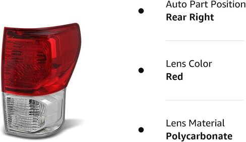 ACANII - For 2007-2013 Toyota Tundra Replacement Tail Lights Brake Lamps 07-13 Left+Right in Saudi Arabia