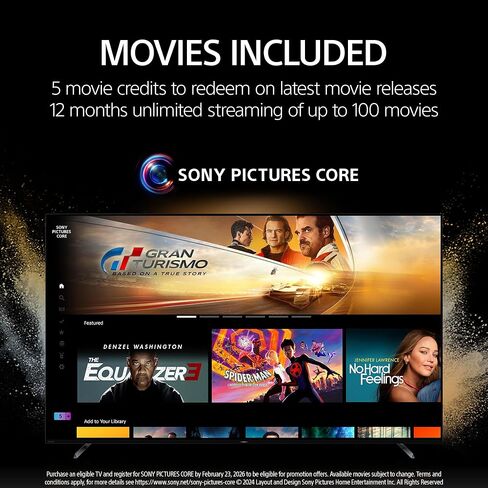 تلفزيون سوني 50 بوصة 4K الترا اتش دي BRAVIA 3 LED تلفزيون Google الذكي مع Dolby Vision HDR وميزات حصرية لجهاز Playstation®5 (K-50S30)، موديل 2024 in Kuwait