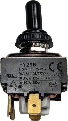 On-Off-On Toggle Switch Compatible with Ultra-Fab UF38-944016 UF38-944014 UF38-944017 A-Frame, 2007 Keystone Hornet Electric Trailer Tongue Jacks 38-75-1037, 4-Pin, 20A 125V AC, UL Listed in Saudi Arabia