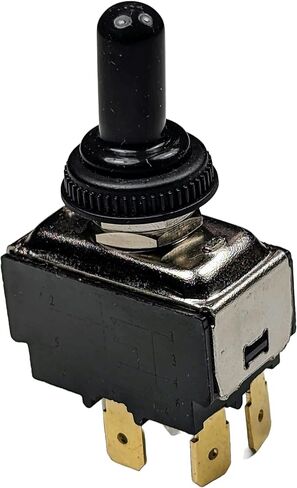 مفتاح تبديل التشغيل والإيقاف متوافق مع Ultra-Fab UF38-944016 UF38-944014 UF38-944017 A-Frame، 2007 Keystone Hornet Electric Trailer Tongue Jacks 38-75-1037، 4-Pin، 20A 125V AC، مدرج في قائمة UL in Kuwait