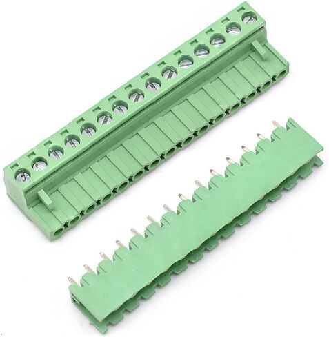 Oiyagai 10 Set 6-Pin 5.08mm Pitch ذكر أنثى PCB برغي محطة كتلة in Kuwait