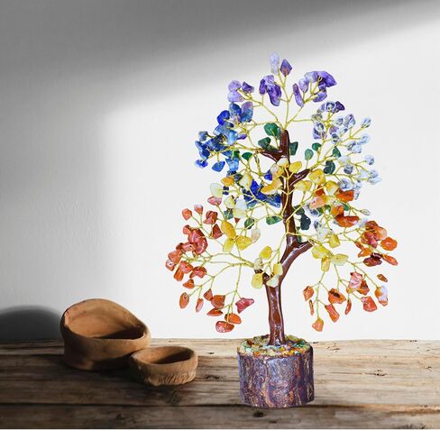 Crystal 7 Chakra Tree of Life Spiritual Crystal l Tree Meditation Gifts for Women and Men, Thoughtful Gift for Home Decor in Saudi Arabia