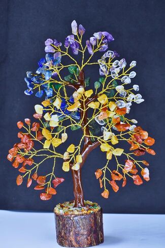 Crystal 7 Chakra Tree of Life Spiritual Crystal l Tree Meditation Gifts for Women and Men, Thoughtful Gift for Home Decor in Saudi Arabia