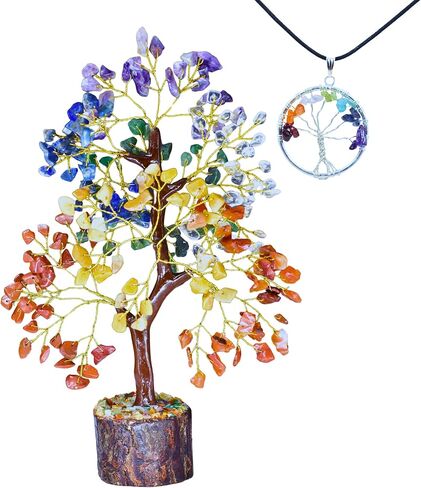 Crystal 7 Chakra Tree of Life Spiritual Crystal l Tree Meditation Gifts for Women and Men, Thoughtful Gift for Home Decor in Saudi Arabia