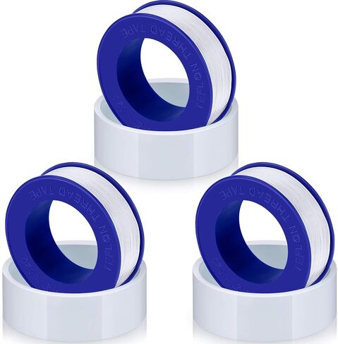 Skylety Plumber Tape, Thread Seal Tapes PTFE Pipe Sealant Seal Tape Industrial Sealant Tape for Shower Head, Pipe Sealing1/2 by 520 Inches, White in Saudi Arabia