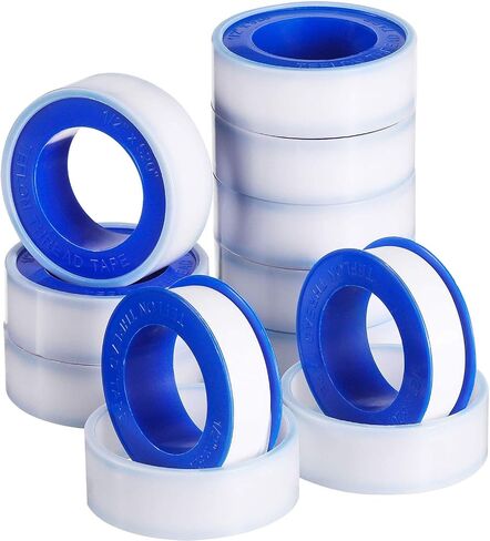 Skylety Plumber Tape, Thread Seal Tapes PTFE Pipe Sealant Seal Tape Industrial Sealant Tape for Shower Head, Pipe Sealing1/2 by 520 Inches, White in Saudi Arabia