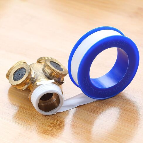 Skylety Plumber Tape, Thread Seal Tapes PTFE Pipe Sealant Seal Tape Industrial Sealant Tape for Shower Head, Pipe Sealing1/2 by 520 Inches, White in Saudi Arabia