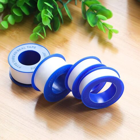 Skylety Plumber Tape, Thread Seal Tapes PTFE Pipe Sealant Seal Tape Industrial Sealant Tape for Shower Head, Pipe Sealing1/2 by 520 Inches, White in Saudi Arabia