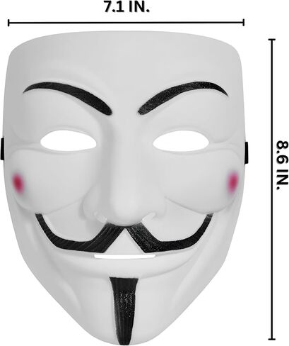 أناقة ثورية: قناع V متوافق مع Vendetta Hacker in Kuwait