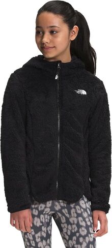 جاكيت Suave Oso بغطاء للرأس للفتيات من The North Face بسحاب كامل، TNF أسود، S in Saudi Arabia
