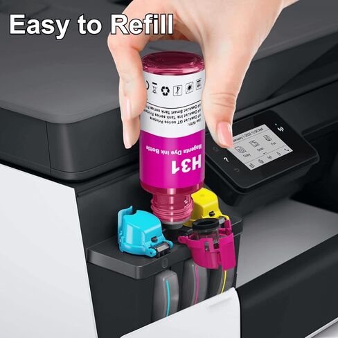 32XL Black Ink Bottle Compatible HP 31 32XL Ink Work for Smart Tank 7301 7001 7602 5000 6001 5101 5102 Plus 651 551 455 457 450 All-in-One Ink-Tank (135ML 32XL Black, 2 Pack) in Kuwait