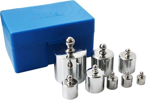مجموعة وزن معايرة ميزان TEXALAN(R) M2 - 10-500 جرام، مجموعة 8 قطع مع حافظة (8 قطع: 10 جرام، 20 جرام، 20 جرام، 50 جرام، 100 جرام، 100 جرام، 200 جرام، 500 جرام) 8 قطع بوزن إجمالي 1000 جرام in Kuwait