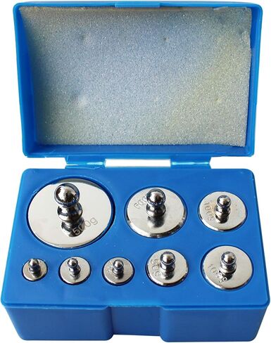 مجموعة وزن معايرة ميزان TEXALAN(R) M2 - 10-500 جرام، مجموعة 8 قطع مع حافظة (8 قطع: 10 جرام، 20 جرام، 20 جرام، 50 جرام، 100 جرام، 100 جرام، 200 جرام، 500 جرام) 8 قطع بوزن إجمالي 1000 جرام in Kuwait