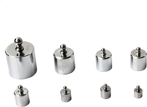 مجموعة وزن معايرة ميزان TEXALAN(R) M2 - 10-500 جرام، مجموعة 8 قطع مع حافظة (8 قطع: 10 جرام، 20 جرام، 20 جرام، 50 جرام، 100 جرام، 100 جرام، 200 جرام، 500 جرام) 8 قطع بوزن إجمالي 1000 جرام in Kuwait