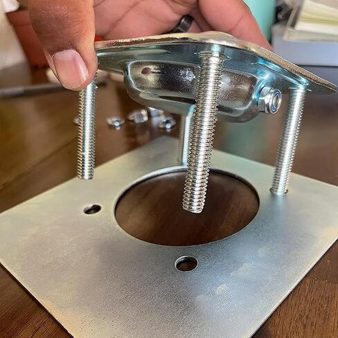 Recessed Tie Down D-Rings Anchor x 4Pack, 6,000 lb. Capacity, Bolt-on, with Backing Support Plates, for Flatbed Trailer/Truck, Great for Securing Equipment, Cargo and Other Loads in Saudi Arabia