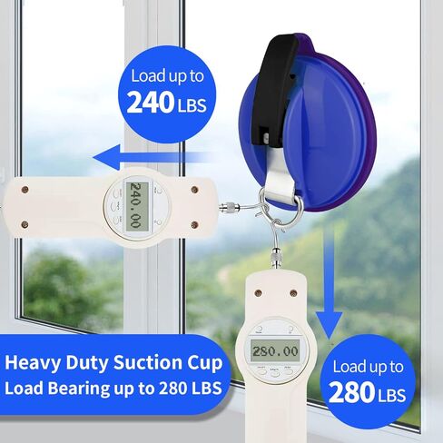 UPGRADE-4 قطع أكواب شفط شديدة التحمل للتخييم، كوب شفط مفرغ مع 8 قطع خطافات و4 قطع مشابك قماش القنب، مرساة جدارية لأكواب الشفط الخارجية لإكسسوارات قماش القنب للتخييم، مظلة جانبية للسيارة in Kuwait