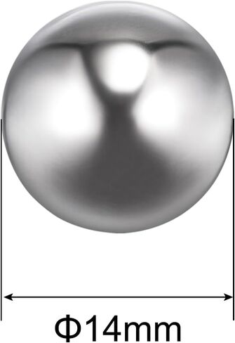 uxcell 25pcs 14mm 201 Stainless Steel Bearing Balls G1000 Precision in Saudi Arabia