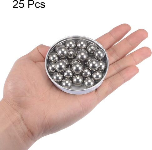 uxcell 25pcs 14mm 201 Stainless Steel Bearing Balls G1000 Precision in Saudi Arabia