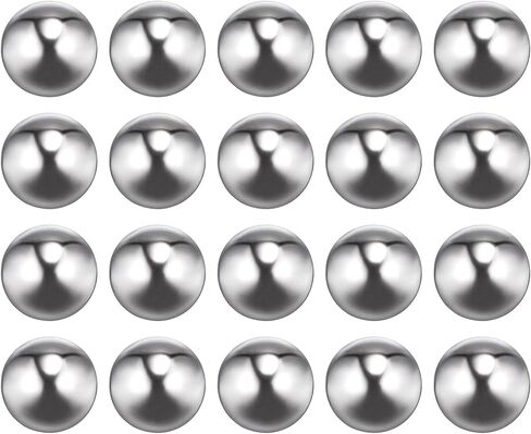 uxcell 25pcs 14mm 201 Stainless Steel Bearing Balls G1000 Precision in Saudi Arabia