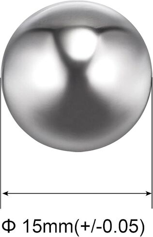 uxcell 25pcs 14mm 201 Stainless Steel Bearing Balls G1000 Precision in Saudi Arabia