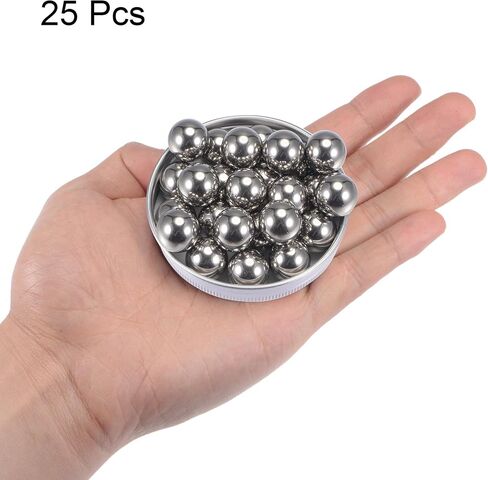 uxcell 25pcs 14mm 201 Stainless Steel Bearing Balls G1000 Precision in Saudi Arabia