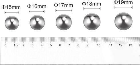 uxcell 25pcs 14mm 201 Stainless Steel Bearing Balls G1000 Precision in Saudi Arabia