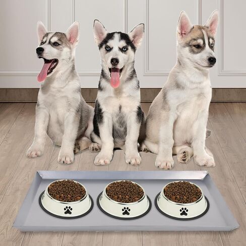 صينية قفص معدنية للكلاب، صينية قفص للكلاب الصغيرة متوافقة مع منازل الحيوانات الأليفة والغرب الأوسط الدقيقة للحيوانات الأليفة، صينية بديلة لقفص الكلاب مقاومة للمضغ والتشقق (16.53 × 12.59 × 0.78 بوصة) in Kuwait