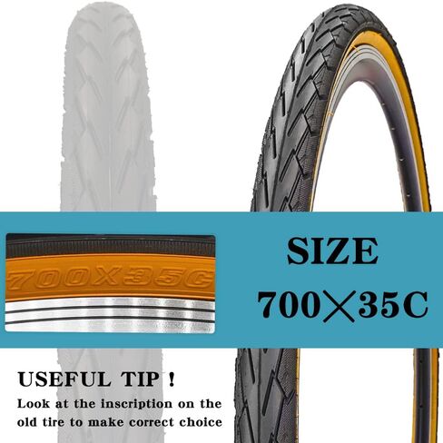 2 Pack 700x35C Road Bike Tires Brown Wall with 2 Levers 48mm Presta Valves with or Without Inner Tubes Bicycle Tire Foldable Replacement Tires for City Street Commuter Comfort Tires in Saudi Arabia