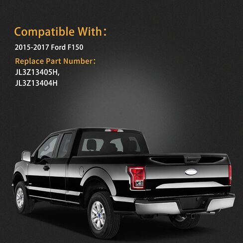 غطاء المصابيح الخلفية للسائق والراكب متوافق مع المصابيح الخلفية 2015 2016 2017 Ford F150 F-150 مع لمبة in Kuwait