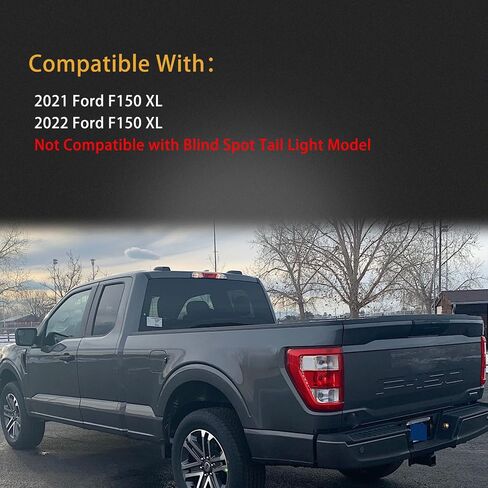 غطاء المصابيح الخلفية للسائق والراكب متوافق مع المصابيح الخلفية 2015 2016 2017 Ford F150 F-150 مع لمبة in Kuwait