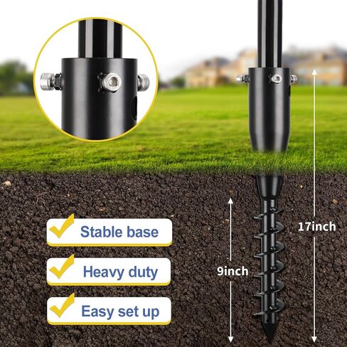 مجموعة كرة الحبل مع قاعدة - مجموعة كرة الحبل شديدة التحمل، كرة وحبل وعمود بطول 9.1 قدم - مجموعة كرة حبل محمولة للأطفال والكلاب في الفناء الخلفي in Kuwait