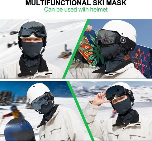 Balaclava Ski Mask 3 Pieces Full Face Cover for Men and Women Breathable Full Face Mask for Skiing Outdoor Sports in Kuwait