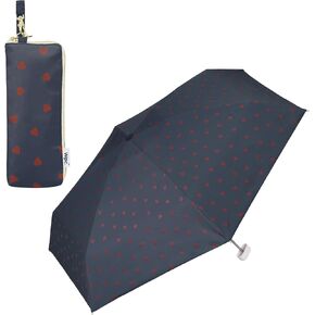 Parasol Shade Jagged heart Small hearts Mini Shields sun 100% protection from UV ray Shields heat Good for rain or shine Foldable parasol Commute to work Commute to school Travel Stylish Cute Female Women 801-14828-102 in Saudi Arabia