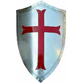 Medieval Knights Cross Heater Shield- Crusader Shield- Battle Warrior Shield- Knight Templar Shield Replica-Halloween Wall Décor in Saudi Arabia