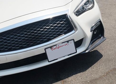 iJDMTOY مجموعة أدوات نقل لوحة الترخيص بدون مثقاب أمامي متوافقة مع إنفينيتي Q50 2016 مع شبكة / إدراج على شكل ماسي سفلي للمصد in Saudi Arabia