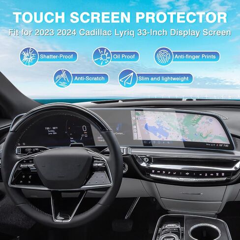 Karltys 2 Pack 14-Inch Screen Protector for Lexus GX 550 2024 2025, 9H Hardness Touchscreen Tempered Glass Ultra Clear Anti Glare Screen Cover for Lexus GX 550 Accessories in Saudi Arabia