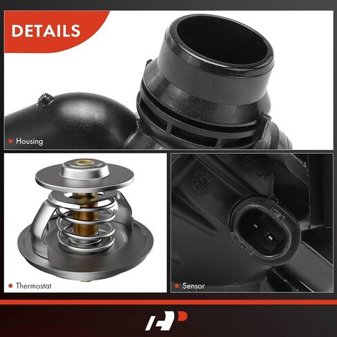 مجموعة مبيت منظم حرارة سائل تبريد المحرك A-Premium متوافقة مع BMW 535i 2011-2016، 535i GT 2010-2017، 535i GT xDrive، 535i xDrive، 740i، 640i xDrive، 640i xDrive Gran Coupe، ActiveHybrid 5 in Saudi Arabia