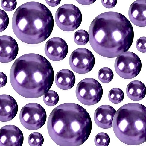 Vase Filler Beads 100PCS Royal Blue Floating Bead for Centerpieces Vases Fake Pearl for Floating Candles Wedding Table Birthday Theme Party Home Decor Makeup Brush Beads No Hole 20/14/10mm in Saudi Arabia