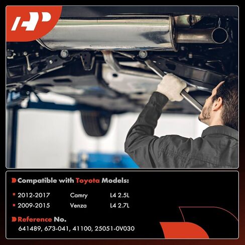 A-Premium Front Exhaust Manifold Catalytic Converter with Gasket Kit Direct-Fit Compatible with Toyota Camry 2012-2017 2.5L, Venza 2009-2015 2.7L, E.P.A. Compliant, Replace# 250510V030 in Saudi Arabia