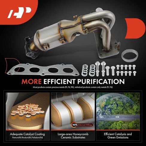 A-Premium Front Exhaust Manifold Catalytic Converter with Gasket Kit Direct-Fit Compatible with Toyota Camry 2012-2017 2.5L, Venza 2009-2015 2.7L, E.P.A. Compliant, Replace# 250510V030 in Saudi Arabia